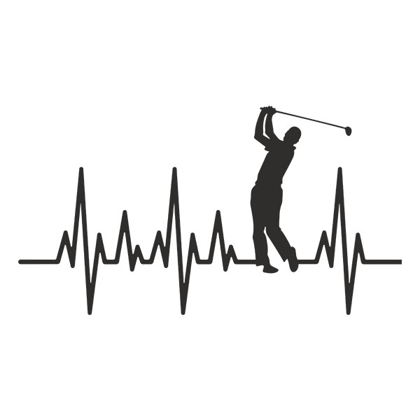 Wandtattoos: Elektrokardiogramm Golf