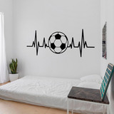 Wandtattoos: Fußballförmiges Elektrokardiogramm 2