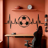 Wandtattoos: Fu&szlig;ballf&ouml;rmiges Elektrokardiogramm 3