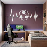 Wandtattoos: Fu&szlig;ballf&ouml;rmiges Elektrokardiogramm 4