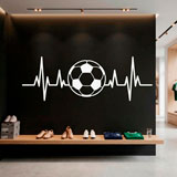 Wandtattoos: Fu&szlig;ballf&ouml;rmiges Elektrokardiogramm 5