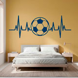 Wandtattoos: Fu&szlig;ballf&ouml;rmiges Elektrokardiogramm 7