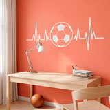 Wandtattoos: Fu&szlig;ballf&ouml;rmiges Elektrokardiogramm 9