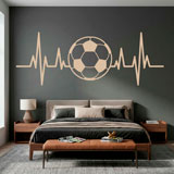 Wandtattoos: Fu&szlig;ballf&ouml;rmiges Elektrokardiogramm 10