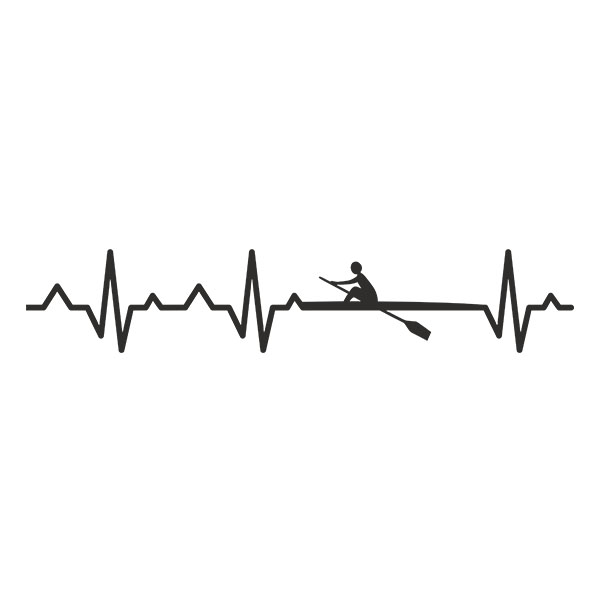 Wandtattoos: Ruder-Elektrokardiogramm