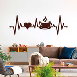 Wandtattoos: Kaffee-Elektrokardiogramm 2