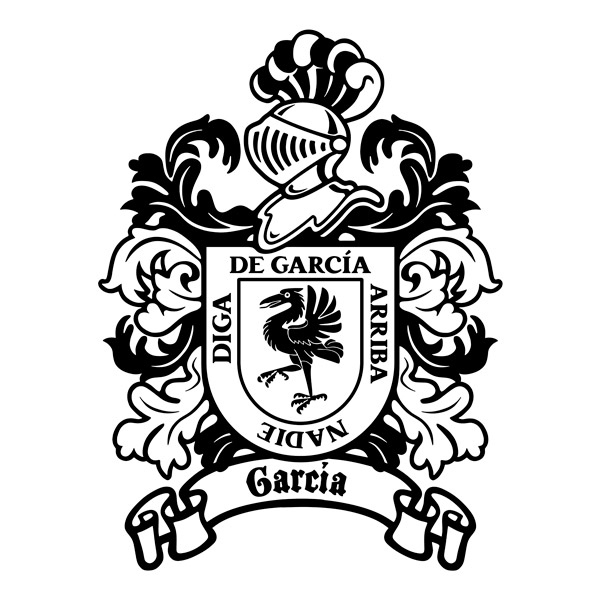 Wandtattoos: Heraldisches Wappen García