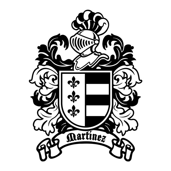 Wandtattoos: Heraldisches Wappen Martínez