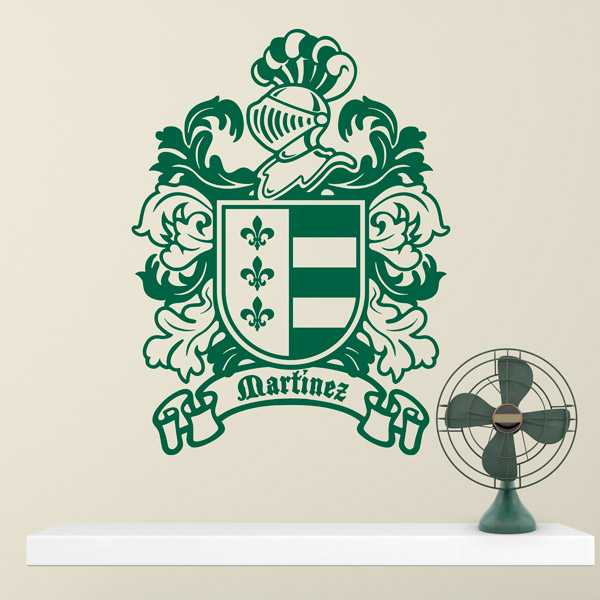 Wandtattoos: Heraldisches Wappen Martínez