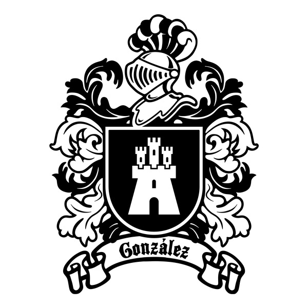 Wandtattoos: Heraldisches Wappen González