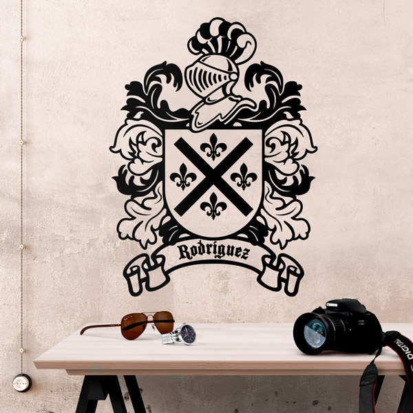 Wandtattoos: Heraldisches Wappen Rodríguez