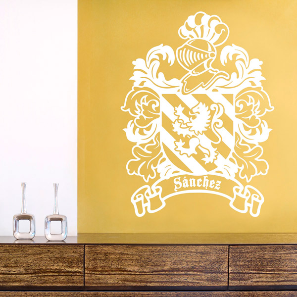 Wandtattoos: Heraldisches Wappen Sánchez