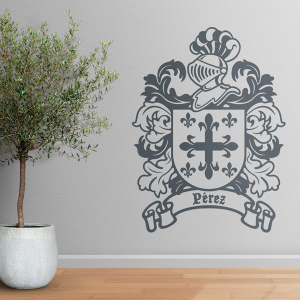 Wandtattoos: Heraldisches Wappen Pérez