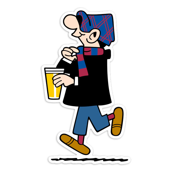 Aufkleber: Andy Capp Ultra FC Barcelona