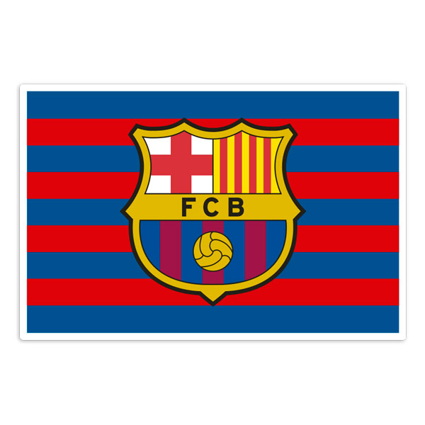 Aufkleber: Flagge Wappen FC Barcelona