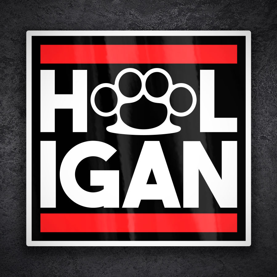Aufkleber: Hooligan Schlagring