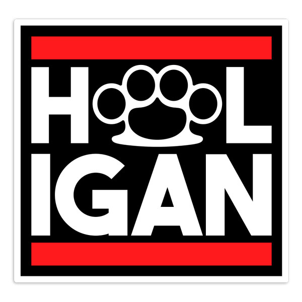 Aufkleber: Hooligan Schlagring