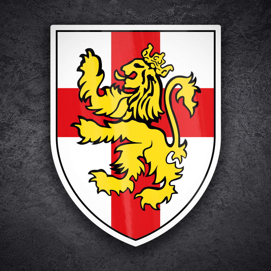 Aufkleber: Emblem Georgskreuz und Löwe