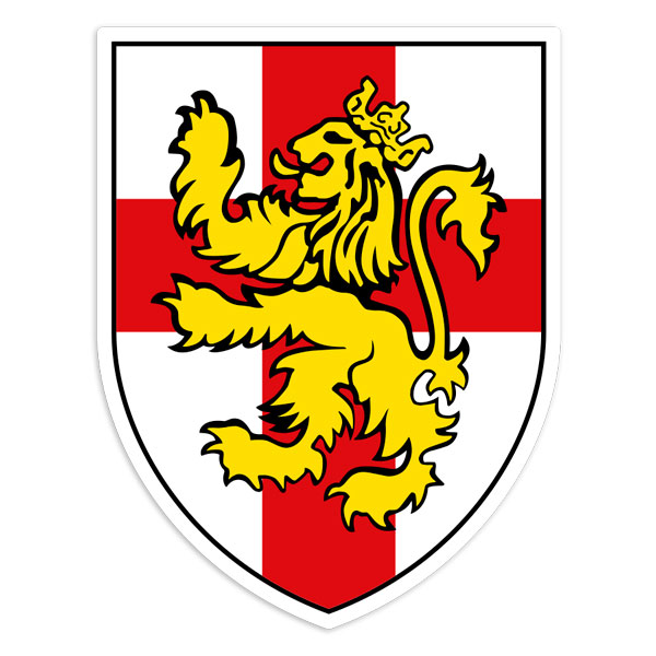 Aufkleber: Emblem Georgskreuz und Löwe
