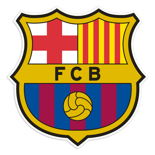 Aufkleber: Aktuelles FC Barcelona Wappen