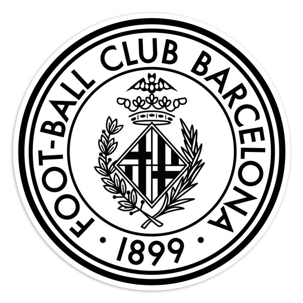 Aufkleber: Historisches Wappen FC Barcelona