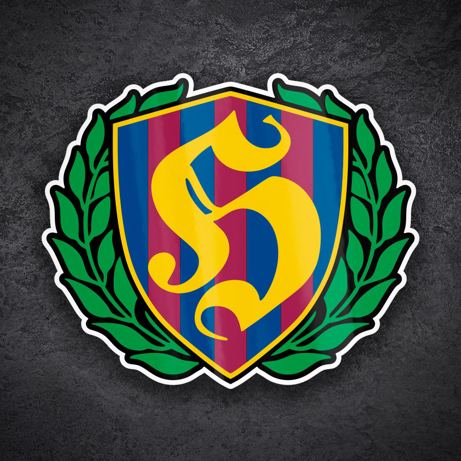 Aufkleber: Hooligan Lorbeer Wappen FCB