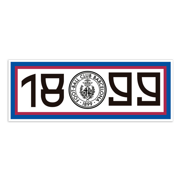 Aufkleber: FC Barcelona 1899 Zeichen