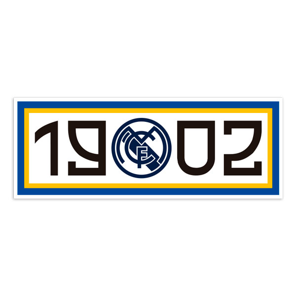 Aufkleber: Ultra Fußball 1902 Real Madrid CF