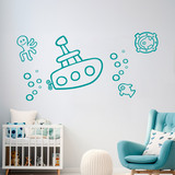 Kinderzimmer Wandtattoo: Lustiges U-Boot 4