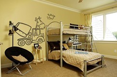Kinderzimmer Wandtattoo: Giraffe im Betonmischer 3