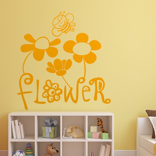 Kinderzimmer Wandtattoo: Blume