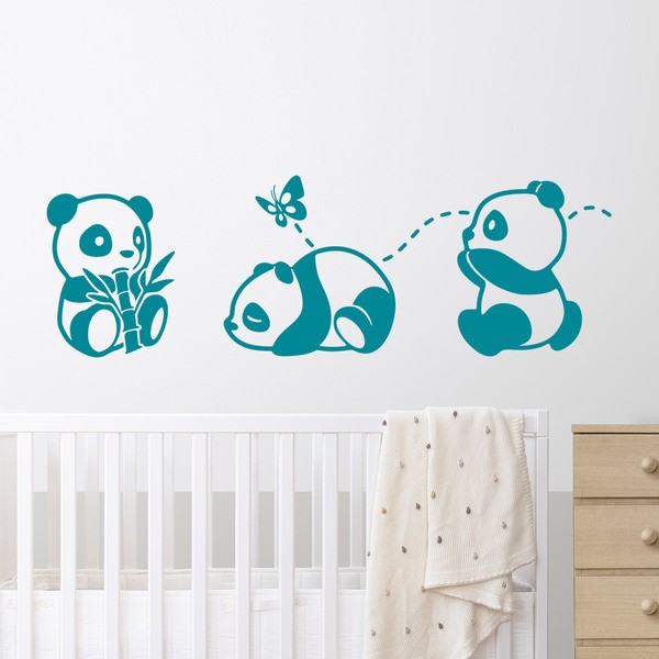 Kinderzimmer Wandtattoo: Die drei Pandas