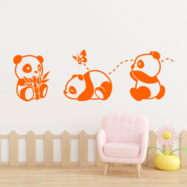 Kinderzimmer Wandtattoo: Die drei Pandas