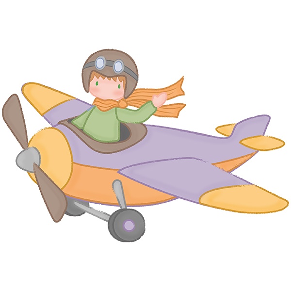 Kinderzimmer Wandtattoo: Kleine Pilot