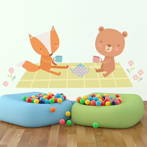 Kinderzimmer Wandtattoo: Tiere Picknick