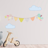 Kinderzimmer Wandtattoo: Garland der Vögel 5