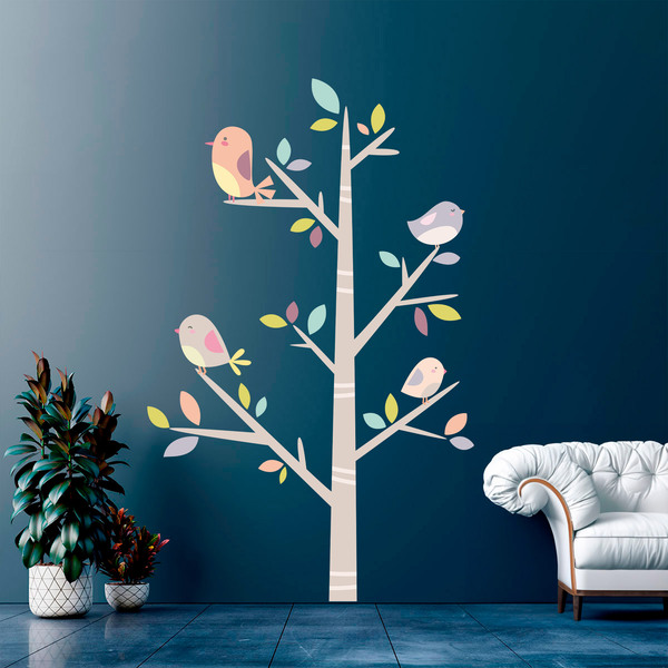 Kinderzimmer Wandtattoo: Baum der Vögel