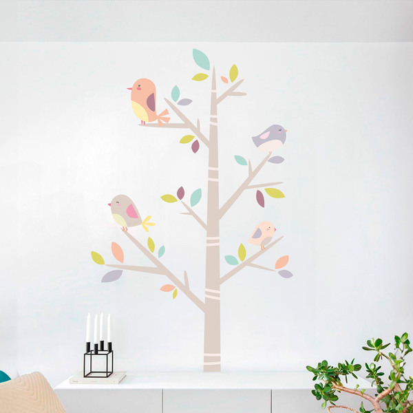 Kinderzimmer Wandtattoo: Baum der Vögel