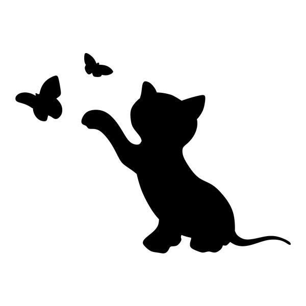 Wandtattoos: Verspielte Katze