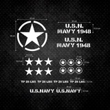 Aufkleber: Set 22X Aufkleber für Jeep US-Armee 2