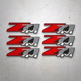 Aufkleber: Set 6X Aufkleber Chevrolet Silverado Z71 3