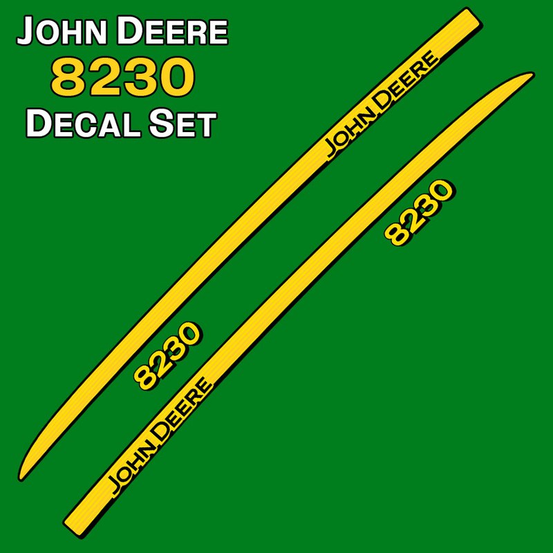 John Deere 8230 Aufkleber-Set 2/3
