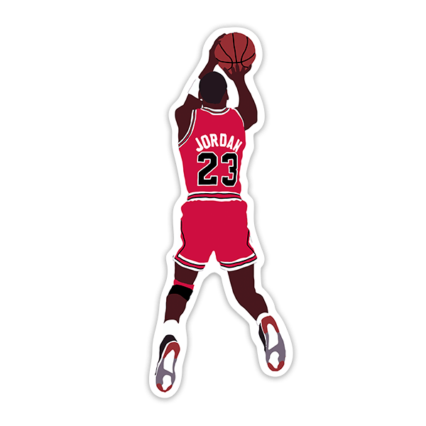 Aufkleber: Michael Jordan Schießen