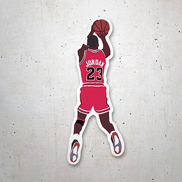 Aufkleber: Michael Jordan Schießen