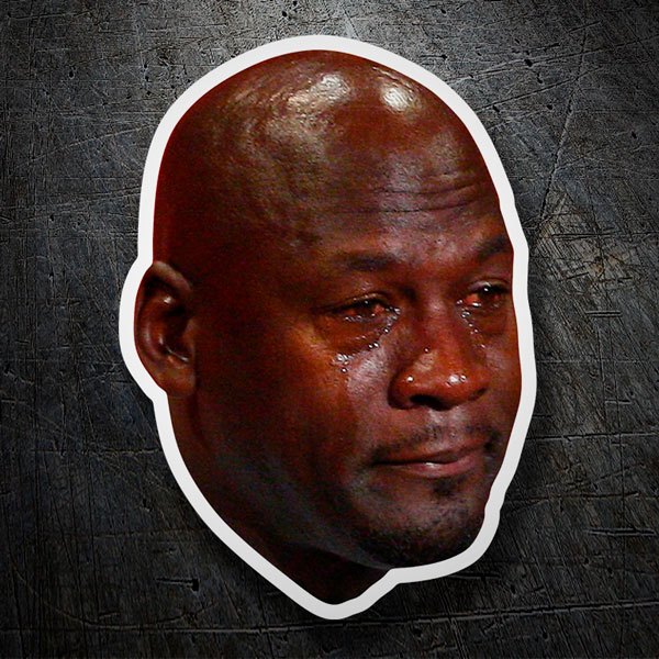 Aufkleber: Michael Jordan Tränen