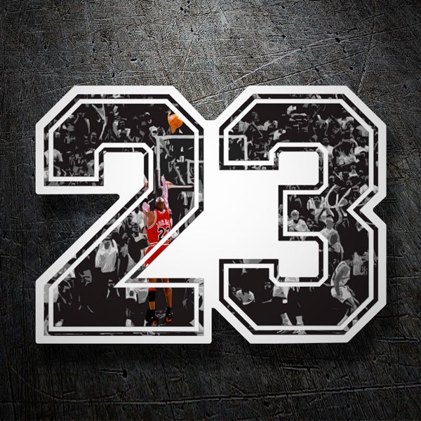 Aufkleber: Michael Jordan 23