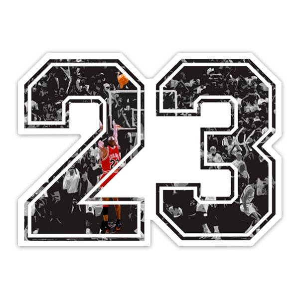 Aufkleber: Michael Jordan 23