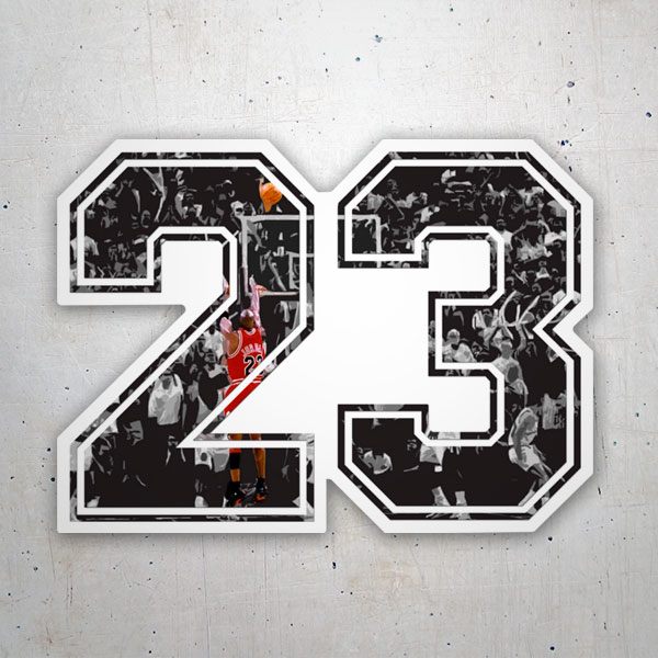 Aufkleber: Michael Jordan 23