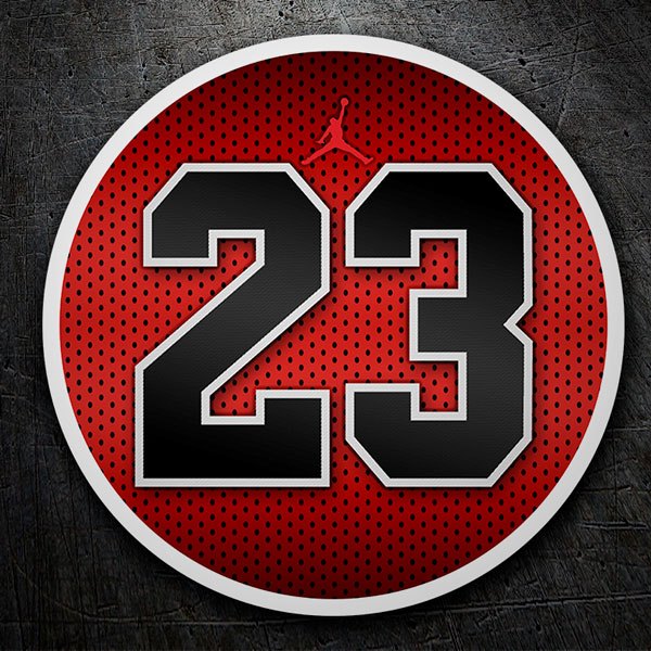 Aufkleber: Michael Jordan 23 Logo