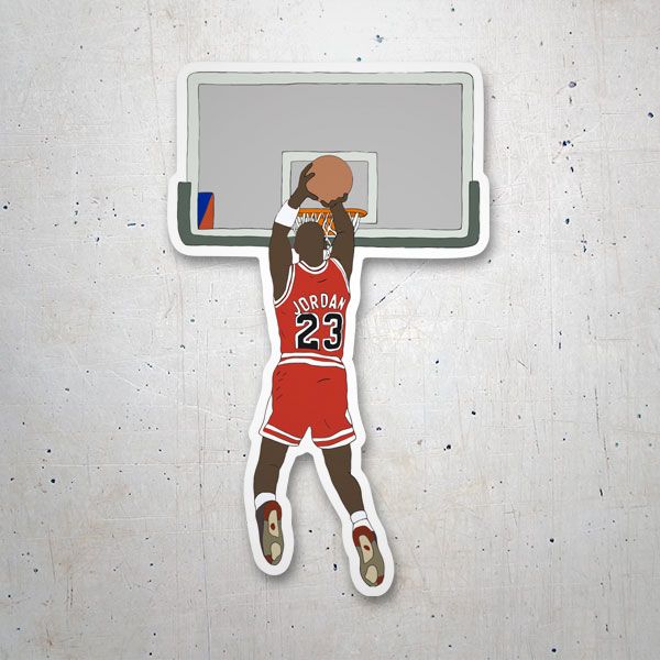 Aufkleber: Michael Jordan Zeichnung